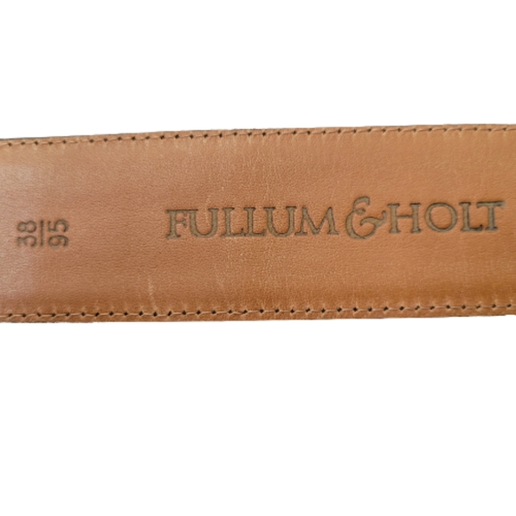 NWOT Fullum & Holt Black Leather Belt Made in Canada Size 38" (95 cm) - Picture 6 of 7